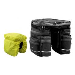 Сумка-штаны на багажник TRIPLE 42,5L черн, +чехол от дождя